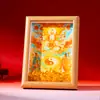 Marco de Fotos con Talismán de Bendición del Patriarca Taoísta, Adorno de Prosperidad para Sala de Estar, Decoración de Mesa para Entrada, Recuerdo, Artículo de Regalo para Casa Nueva