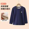 Camisetas acolchadas de base para niños, Uniformes escolares de otoño e invierno para niños, Ropa acolchada de algodón, Camisetas para niñas, Tops engrosados para niños, Estilos nuevos