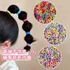 2026 Novo Modelo Prendedores de Cabelo de Toalha Coloridos para Crianças Tamanho Pequeno Tamanho do Polegar Elásticos Duráveis Trançados em um Pote