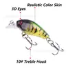 Isca Luya Pedra pequeno gordo isca artificial 4,5cm/3,5G plástico isca dura isca de simulação equipamento de pesca transfronteiriço atacado