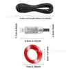 Luz Dinámica Ojo de Diablo USB para Coche Transfronteriza Pegatina para Coche Pantalla LED Camión Coche Luz para Parabrisas Delantero y Trasero