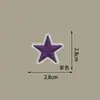 Nuevos Parches de Tela Bordados de Estrella de Cinco Puntas con Adhesivo Termofusible de Colores para Decoración DIY de Zapatos, Calcetines y Ropa Parches Bordados