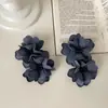 Brincos de Flores Artificiais Grandes Exagerados Super Fada para Mulheres, Personalizados, Requintados, Elegantes, Modernos e Versáteis