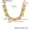 Mili Pulido Fino Corazón Hueco Ensamblado a Mano Pulsera Collar de Cuentas de Concha Chapado PVD Oro Real de 18K Joyería Transfronteriza