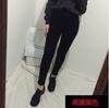 Otoño Corea del Sur Color Sólido Estilo Coreano azul oscuro Pantalones Ajustados Mezclilla Simples Pantalones Skinny Look Delgado para Mujer Pantalones de Lápiz
