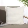Almohada Moderna Sencilla Moda Doble Cara Color Sólido PVC Suave Alta Elasticidad Algodón PP Cuadrada Cojín para Sofá