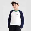 Camiseta de Manga Larga de Otoño para Niños, Tops Redondos de Color Contrastante para Niños, Camiseta Básica Casual para Bebé Niño con Estilo Coreano Ropa Infantil