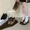 2026 Nuevo Estilo Retro Francés Diseño de Moño Piel Suave Zapatos de Calle para el Trabajo Cuadrados Elegantes Versátiles