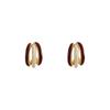 Brincos de cor contrastante Design de nicho feminino Brincos de luxo leves de alta qualidade Brincos 2024 Novas explosões Brincos elegantes exclusivos