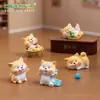 Paisagem em miniatura, filhote de Shiba Inu criativo e adorável, acessórios de decoração DIY, pequenas figuras fofas para carros ou mesas