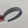 Faixa de Cabelo Esponja com Bolinhas Retro Nova Coreana Faixa Simples de Alta Qualidade para Lavar o Rosto Grampo de Caveira Alta Acessórios de Cabelo