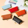 Bolso para Lipstick de Moda de Nicho Transfronterizo, Mini Billetera Compacta para Monedas, Bolso de Cosméticos, Billetera Clip de Cuero PU para Mujer, Moderna