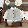 Roupas de inverno para bebês, lindos, ternos de beisebol para bebês, jaqueta coreana casual da moda, jaqueta estilosa para crianças