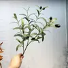 Árbol de Olivo Artificial Desmontado y Ensamblado, Planta en Maceta, Bonsái de Hojas de Olivo Artificiales, Planta Verde para Decoración del Hogar, Adorno de Árbol Grande
