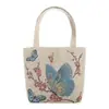 Bolso de Mano Estilo Nuevo para Salir, Bolso Tote de Doble Cara con Bordado, Bolso para Teléfono Móvil, Bolso Conveniente para el Trabajo, Bolsa de Regalo