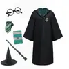 Disfraz de Halloween Academia Harry Potter Túnica Mágica Bufanda Atuendo para Comic Con de la Academia Túnica de Muggle