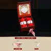 Cerámica Bajo Esmalte Reina Rosa Juego de Vajilla de Alta Gama Regalo de Inauguración de Casa Regalo de Negocios Tazones y Platos Venta al por Mayor Logo Imprimible