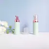 Em Estoque Frasco de Espuma Verde Matcha 60ml para Limpador de Cílios, Frasco Espumante, Frasco Dispenser tipo Mousse com Pressão