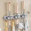 Colgador de Mopa para Inodoro Gancho Clip de Pared Marco Fijo para Escoba Estante Artefacto de Almacenamiento Clip de Mopa para Colgar en Pared