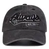 Gorra de Béisbol Retro Americana Transfronteriza con Bordado de Letras, Sombrero de Sol Unisex, Versátil y Único
