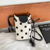 Bolsa Saco de Design Nicho Estilo Coreano com Retalhos de Bolinhas para Mulheres 2026 Verão Nova Exquisite Bolsa de Ombro Transversal para o Dia a Dia