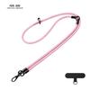 Cordón para teléfono móvil tres en uno de color sólido, bandolera corta de aspecto elegante, cuerda antipérdida, cadena colgante larga para funda de teléfono móvil