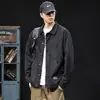 Roupas Masculinas Fengshe / Coleção Primavera e Outono 2026 Nova Jaqueta Retro Americana Casaco de Trabalho Masculino Peça de Cima Fashion e Estilosa