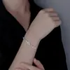 Difeng 999 Plata Pura Estrella Deseo Trébol de Cuatro Hojas Collar para Mujer Lujo Accesible Ins Pulsera Esmaltada Luminosa Pendientes Exquisitos de Gama Alta