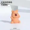 Desenho Animado 3D Acessórios DIY Cor Sólida Sentado Kirby Figura Resina Desenho Animado Criativo Artesanal Acessório Materiais Atacado