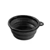 Cuenco plegable para teñir el cabello en peluquerías, herramienta para teñirlo, mango portátil, recipiente de silicona para aceite de hornear.
