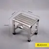 Taburete pequeño de acero inoxidable impermeable banco de ducha para baño taburete para recoger verduras taburete engrosado banco de trabajo de fábrica para el hogar taburete alto