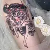 Tatuagem Adesiva Diablo Feminina À Prova D'água Duradoura Europeia e Americana Violência Lori ins Desenho Animado Fofo Flor Braço Não Refletivo Anti-Han