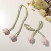 Tulipán Dulce Suave de Doble Cabeza Lazo Nudo Decoración DIY de Capullo de Flor Fresca para Ropa Accesorios para el Cabello Suministros