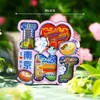 Liquidación de Stock: Imán para Refrigerador de Linterna Metálica Luminosa del Templo de Confucio Qinhuai del Museo de Nanjing, Souvenir Cultural y Creativo Turístico