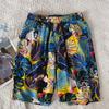 Pantalones cortos holgados con cordón en la cintura para hombre, estampados en nueve colores, nuevos colores juveniles, de verano 2024, venta al por mayor de fábrica
