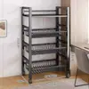 Cesta de Verduras para Cocina Estante de Almacenamiento de Pie Cesta de Almacenamiento de Verduras Multifuncional Estante de Almacenamiento Multicapa para Verduras y Frutas