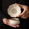 Filtro de resíduos de chá bege para forno Ru, vazamento de chá, acessórios para conjunto de chá kung fu, filme aberto, pode levantar luz de alta qualidade, boutique de luxo