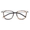 Gafas de sol con montura negra de moda para hombre, montura grande, adelgazantes, informales, L1051, montura de titanio ultraligera