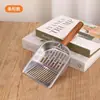Pá para Areia de Gato de Aço Inoxidável Duas em Uma Especial Tofu com Poro Fino Metal Grande Pá para Areia para Gatos