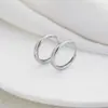 Pendientes de plata de ley 925 con hebilla para mujer, nuevos pendientes de moda 2022, pendientes sencillos de viento frío, joyería geométrica