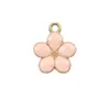 Colgantes de Flor de Aleación de Zinc Aa-18 en Varios Estilos, Dijes Pequeños de Margarita y Rosa, Accesorios para Collares Hechos a Mano DIY