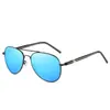 Óculos de Sol Estilo Aviador para Homens, Óculos de Sol Polarizados de Metal, Óculos de Sol de Alta Qualidade com Proteção UV