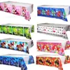 Mantel decorativo para fiesta de cumpleaños infantil de venta caliente en fábrica, mantel rectangular desechable con estampado de dibujos animados, mantel para banquetes