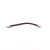Línea de terminal PH-2P espaciado 2.0mm macho a hembra carcasa de goma blanca cable electrónico negro/rojo