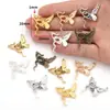 Acessórios DIY em liga cobra enrolada borboleta animal pingente liga prata brilhante cobra borboleta colar pulseira grampo de cabelo material