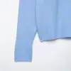 Suéter de Moda para Mujer 2026 Estilo Europeo y Americano Casual Simple Holgado Tacto Suave Tejido de Punto Cuello en V A37373