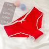 [Personalizado] Ropa Interior para Mujer Color Algodón de Azúcar Transpirable Ropa Interior para Niñas Estudiante Algodón de Cintura Media Mujer
