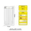 Botella PET de Boca Ancha para Alimentos de 68 Dientes Tapa de Aluminio Botella de Plástico Transparente Redonda Sellada Lata de Alimentos Botella para Empaque
