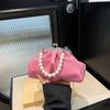 Bolsa Pequena Feminina Lisa 2026 Verão Nova Moda Estilosa Plissada Bolsa Nuvem Tendência Ombro Transversal Bolsa Pequena