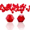 Cuentas sueltas de cristal de dos puntas con borde superior, de 4 mm, para manualidades, accesorios de joyería